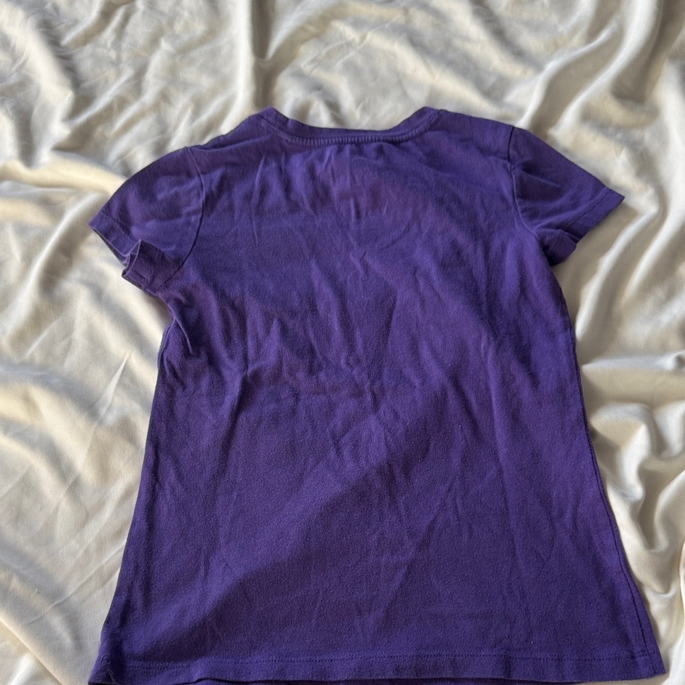 Danskin Now Kids Tee in Purple with Colorful Graphic - Picture 3 of 3